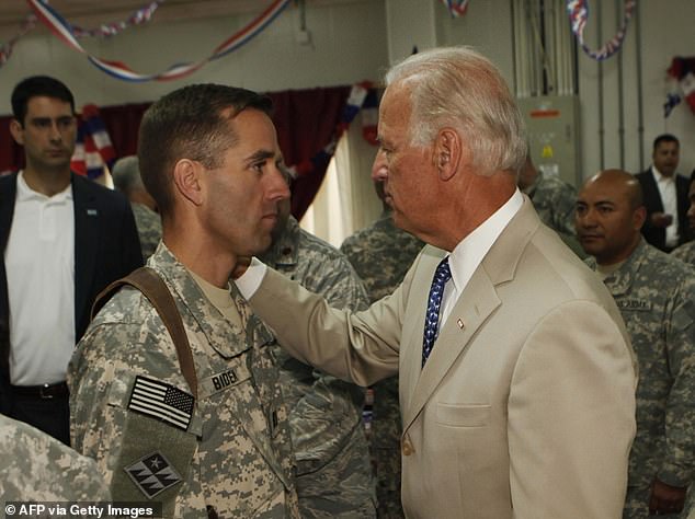 The Biden Cancer Initiave was created after Joe Biden's oldest son, Beau Biden (left), who died after a brain cancer diagnosis