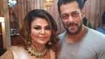 Rakhi Sawant poses with Salman Khan.